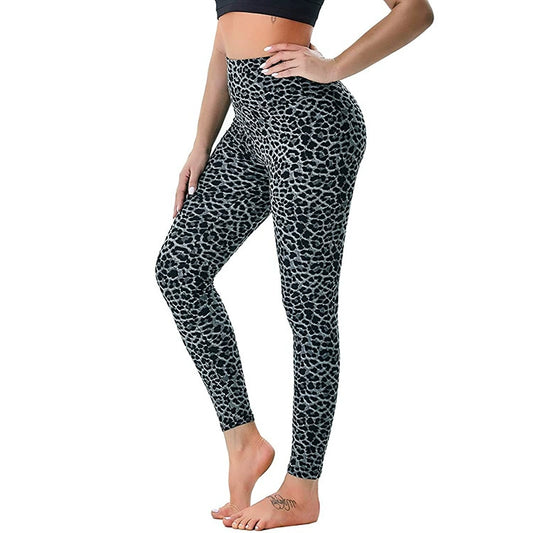 Women's High-Waist Look Printed Leggings – Ultra-Soft Cotton Blend, Stretchable Tights with Comfortable Waistband for Daily Wear, Yoga & Travel